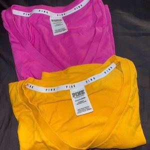 PINK V-neck t-shirt bundle